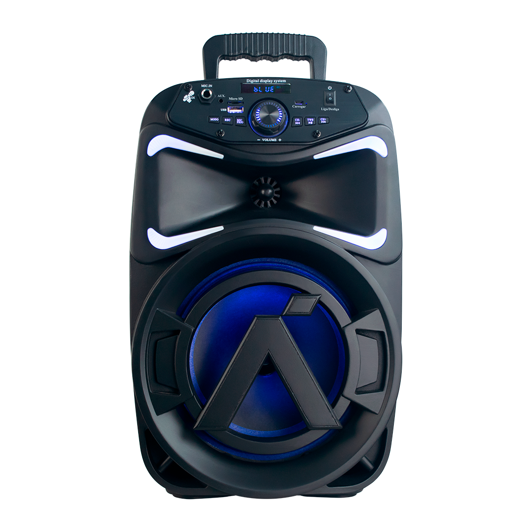 CAIXA AMPLIFICADA 8" 250W C/ BLUETOOTH USB / SD