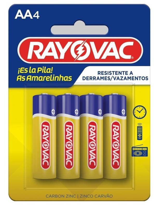 PILHA HAYOVAC AA C/ 4 UNIDADES