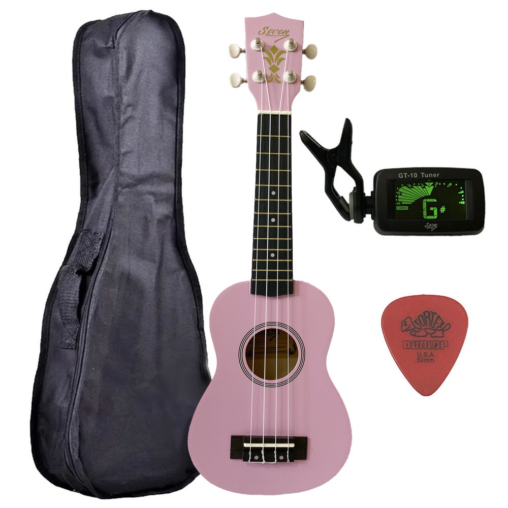 UKULELE SOPRANO 21" SEVEN SUK-07 ROSA