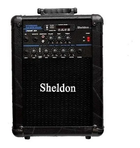 CAIXA AMPLIFICADA SHELDON 8" 25 WRMS GTM5000 BLUETOOTH USB / SD