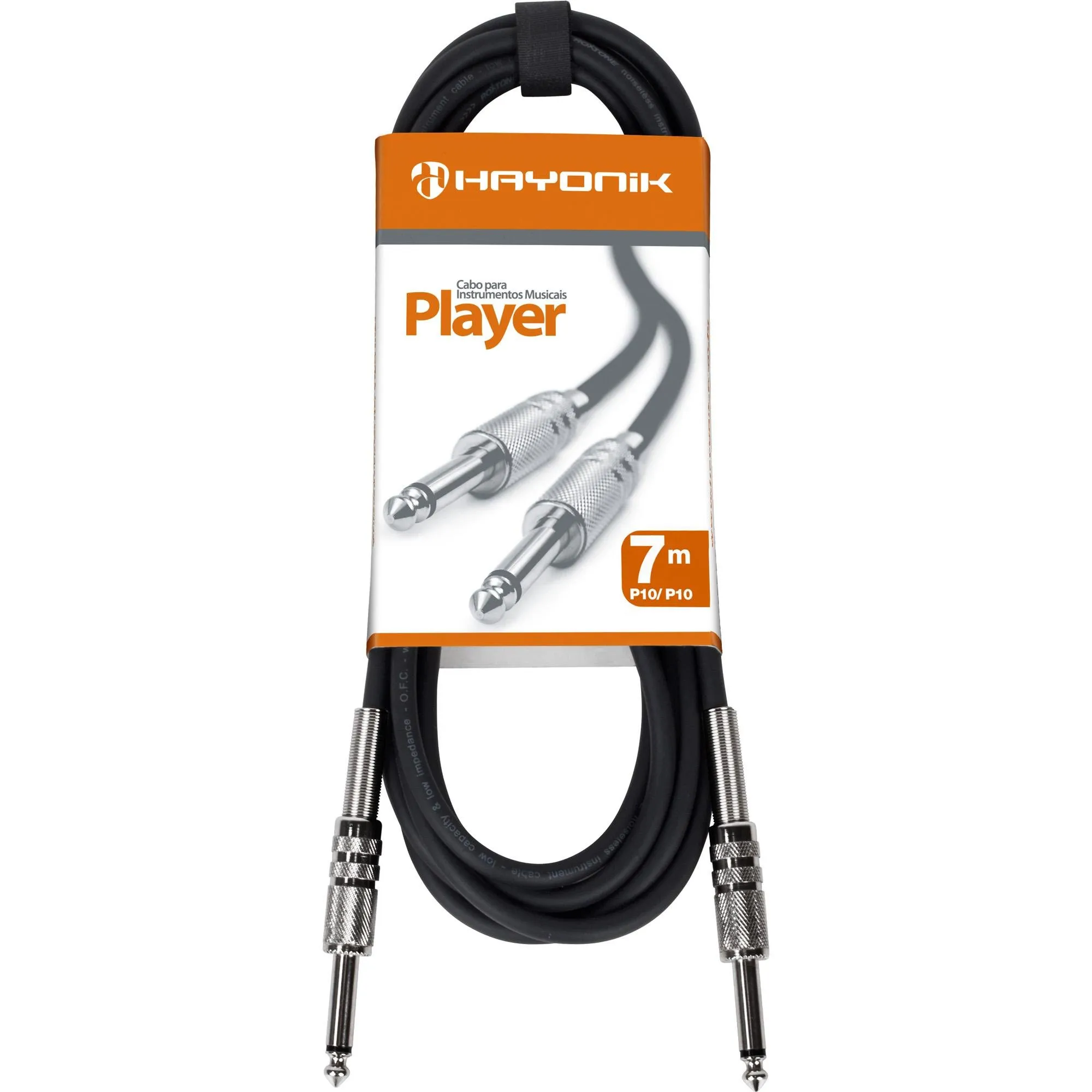 CABO P/ INSTRUMENTO P10 X P10 PRETO 7MT