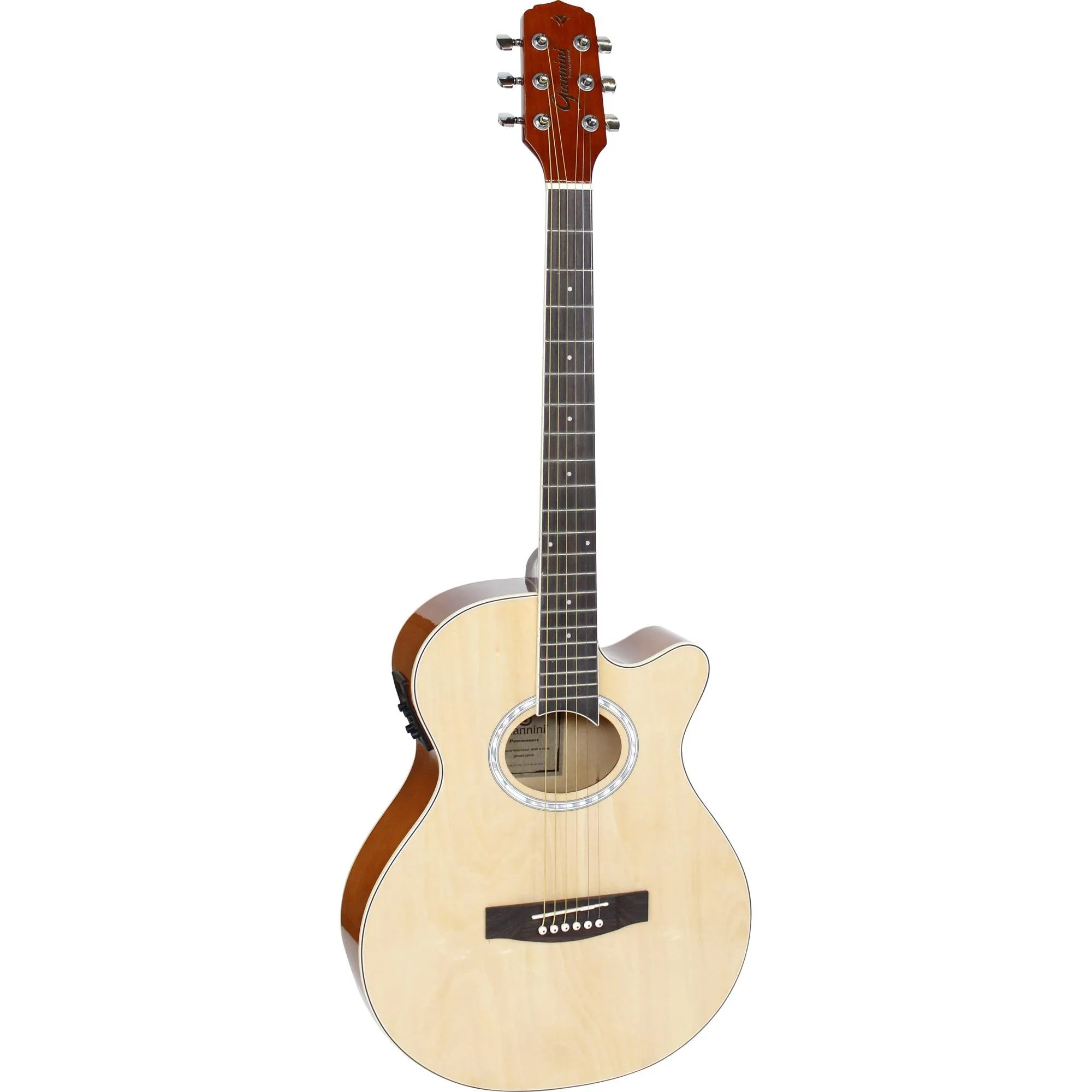 VIOLÃO ELETRICO GIANNINI GSF1D MINI JUMBO NATURAL