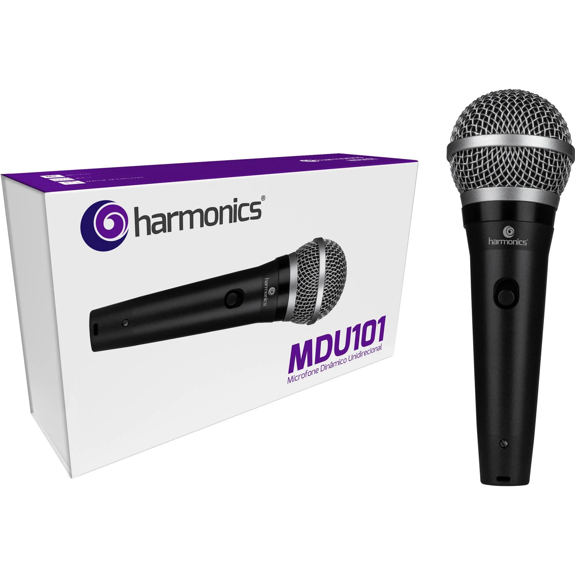 MICROFONE C/FIO MAO DINAMICO HARMONICS MDU101