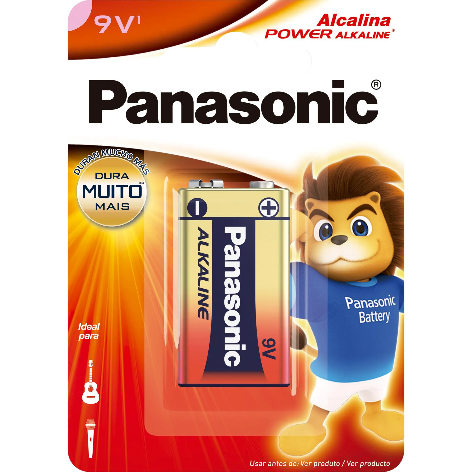 BATERIA PANASONIC 9V ALCALINA