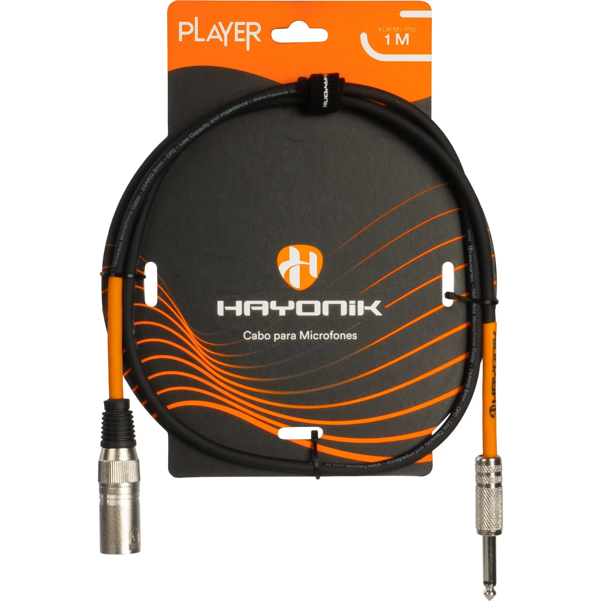 CABO P/ MICROFONE XLR MACHO X P10 1MT